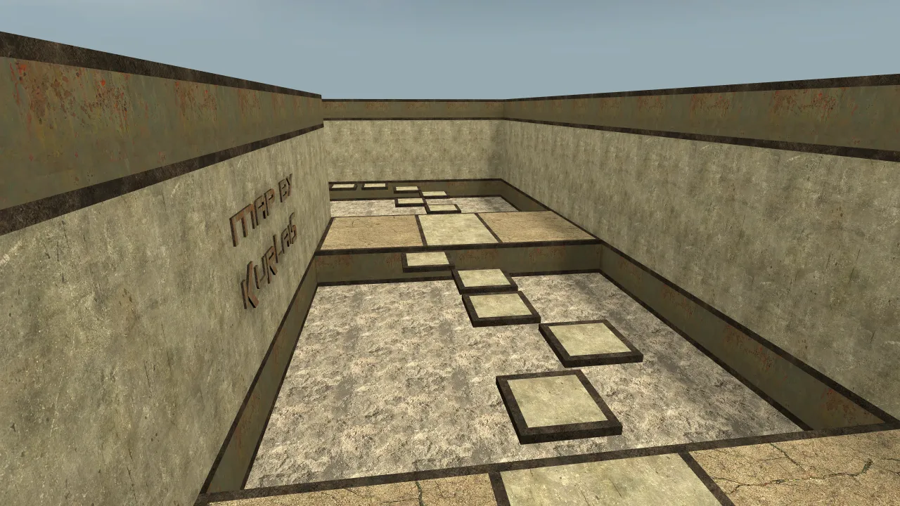 bhop_1n5an3, in-game view
