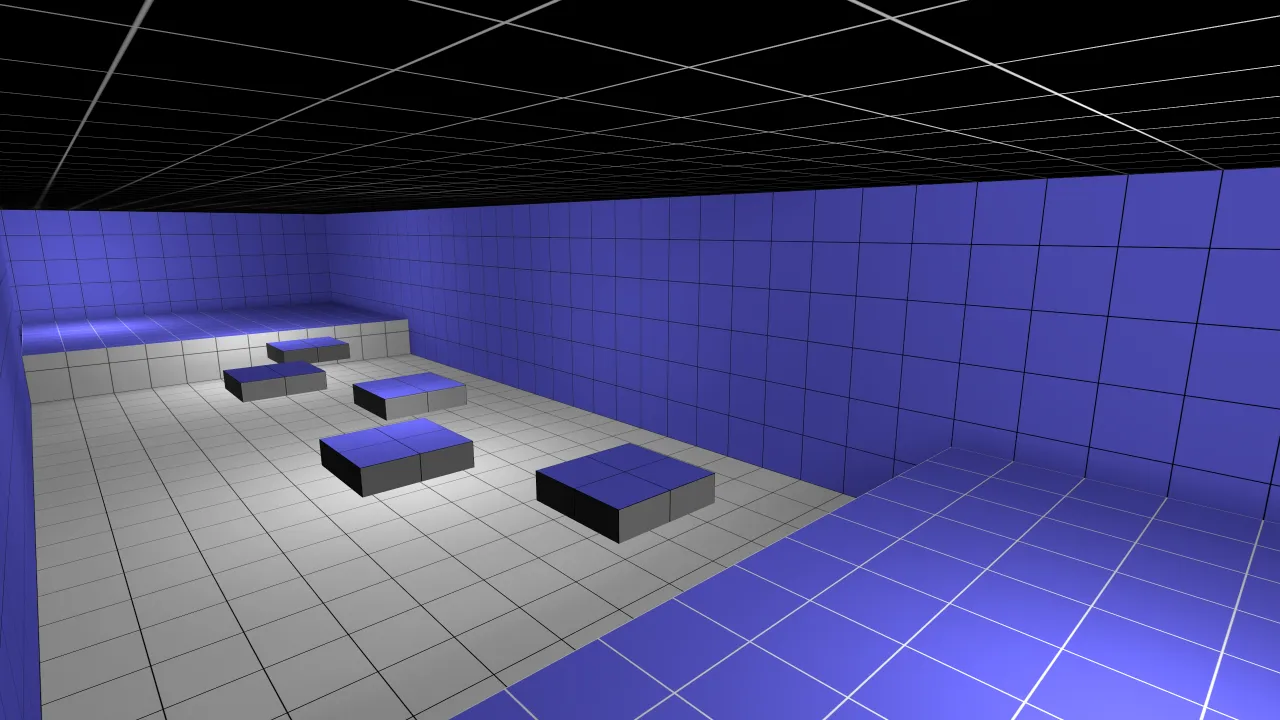 bhop_blue, in-game view
