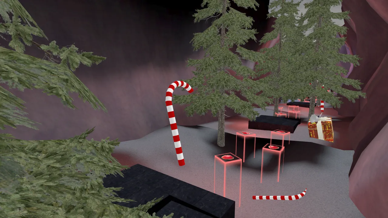 bhop_christmas, in-game view