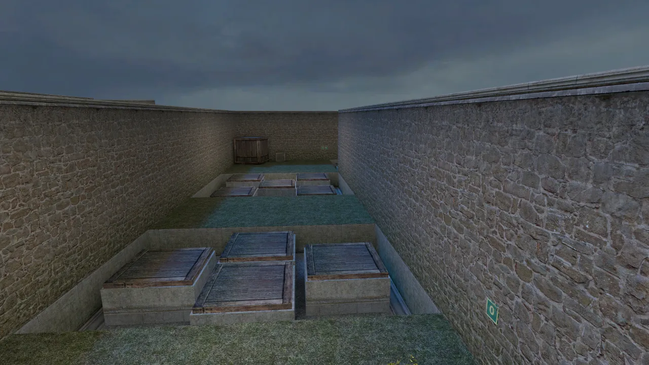 bhop_cobblestone, in-game view