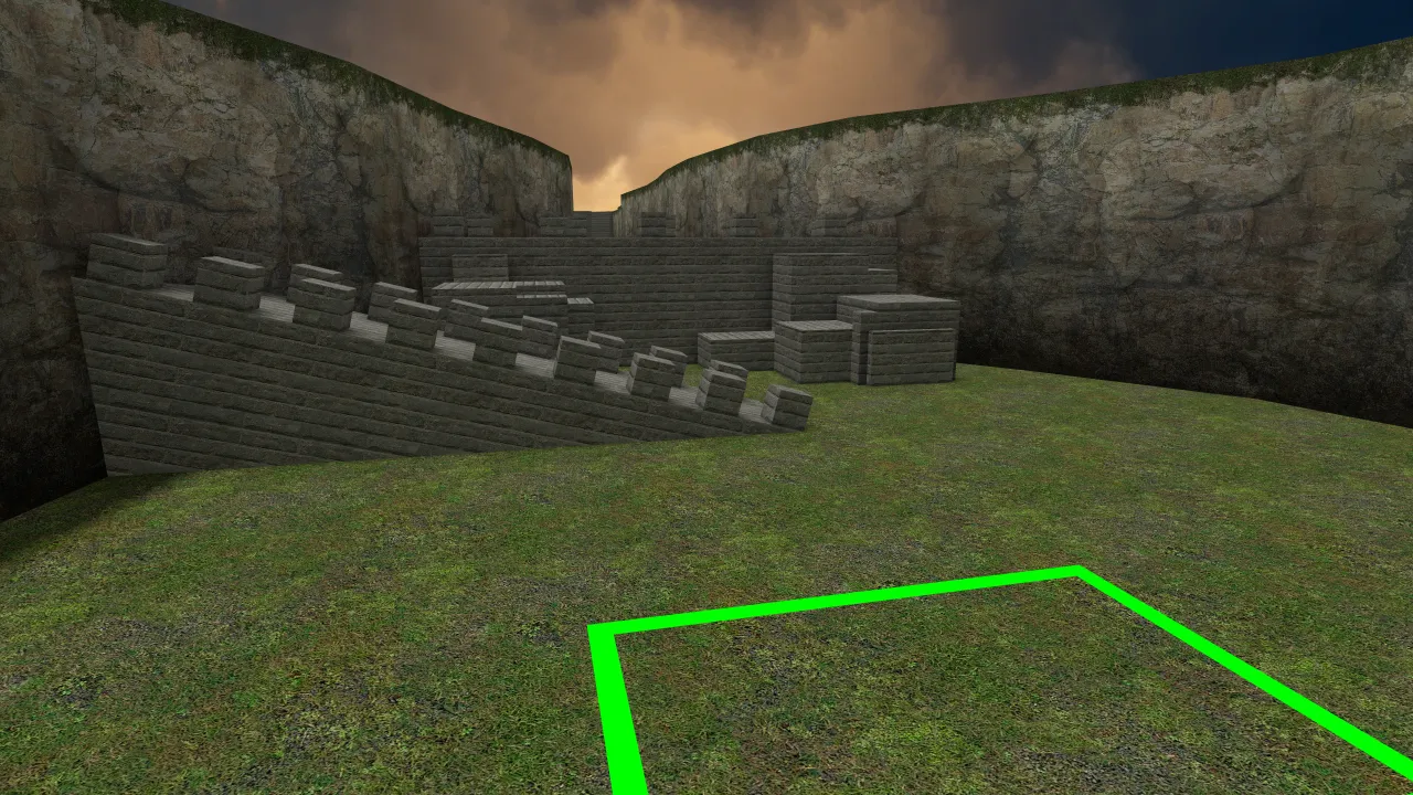 bhop_colorshit, in-game view