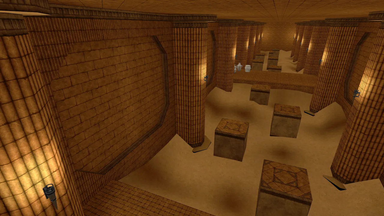 bhop_egyptiantemple, in-game view
