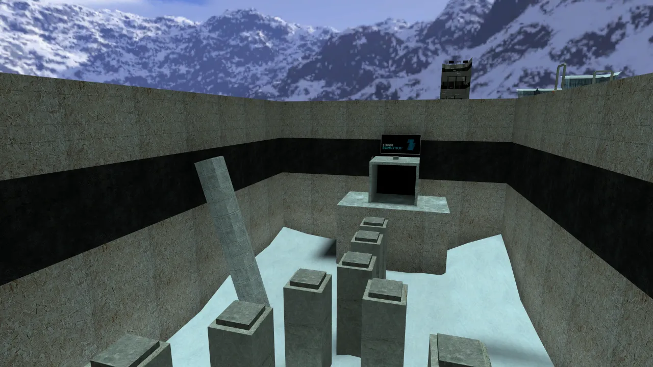 bhop_frost_bite_v1, in-game view