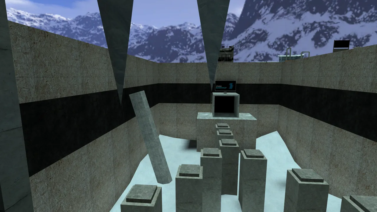 bhop_frost_bite_v1a, in-game view