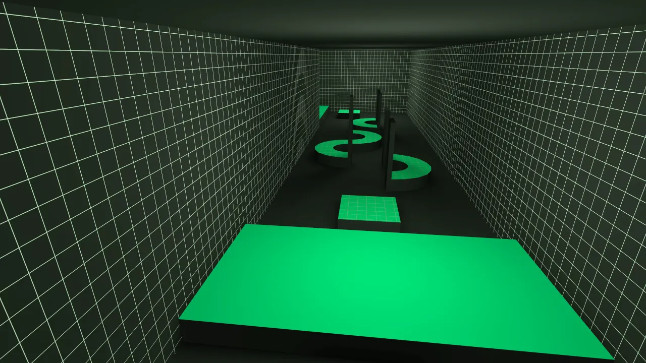 bhop_greenroom_final, in-game view