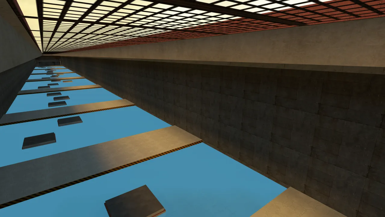 bhop_kiwi_cwfx, in-game view