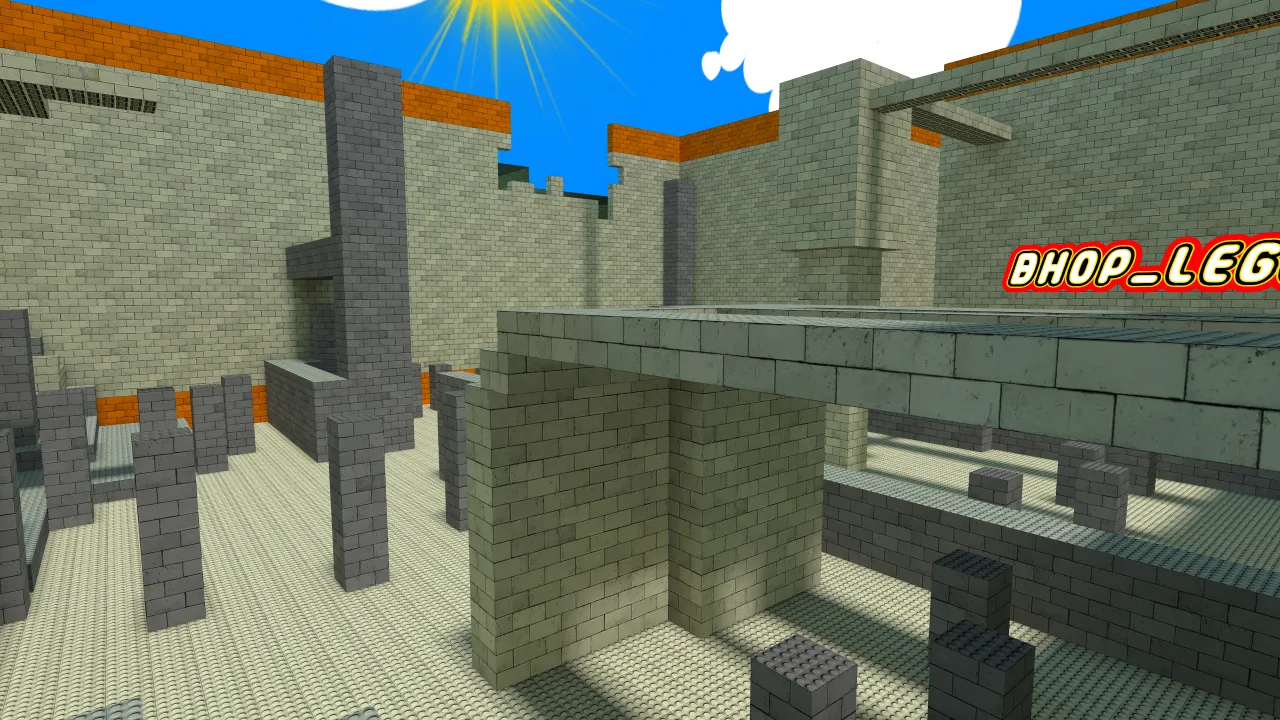 bhop_lego, in-game view