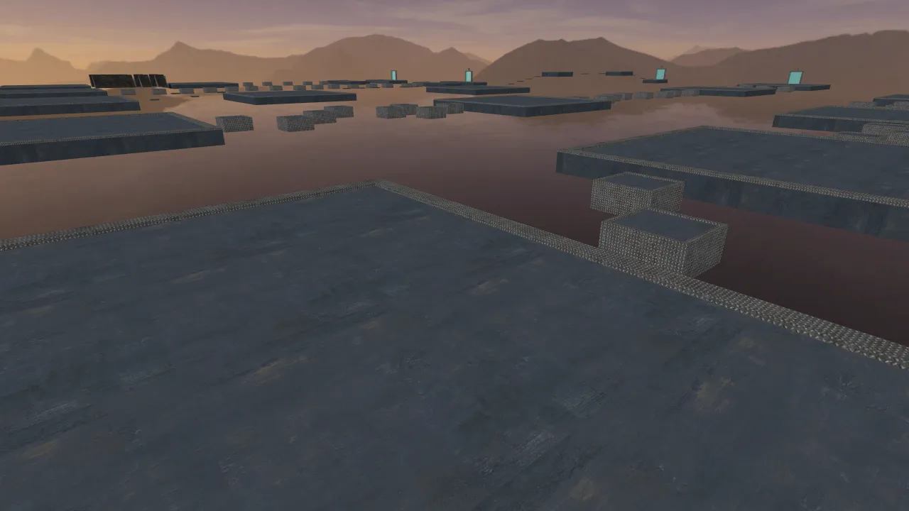 bhop_metal_v2, in-game view