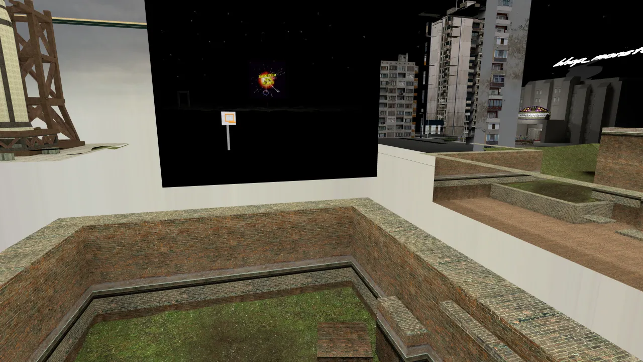bhop_monster_jam, in-game view