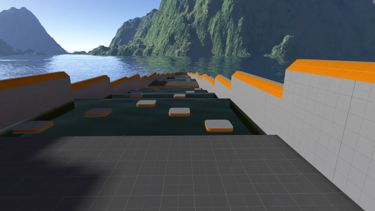 bhop_mp_stairs_dev, in-game view