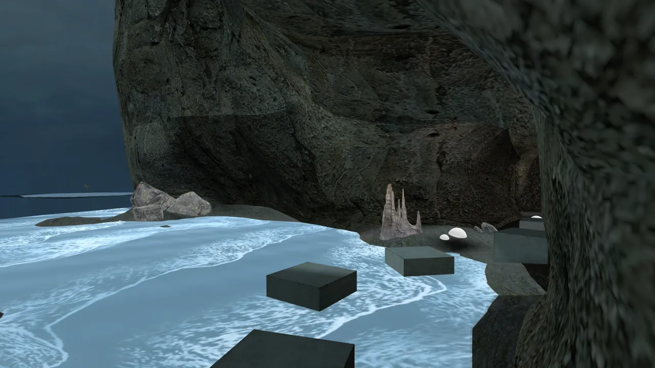 bhop_ocean, in-game view