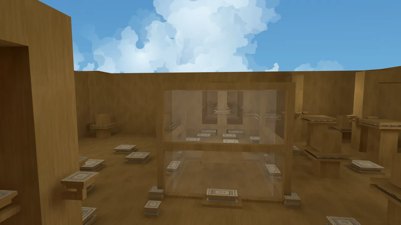 bhop_sandflow, in-game view