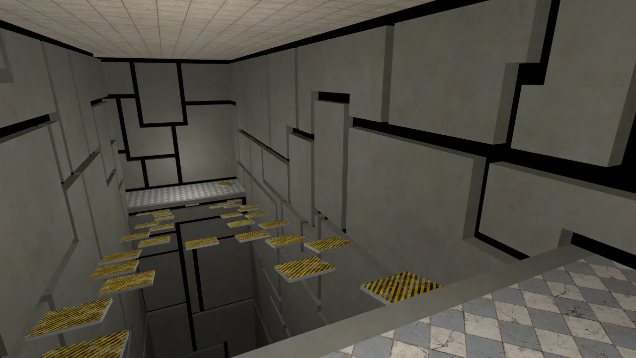 bhop_slope_v2, in-game view