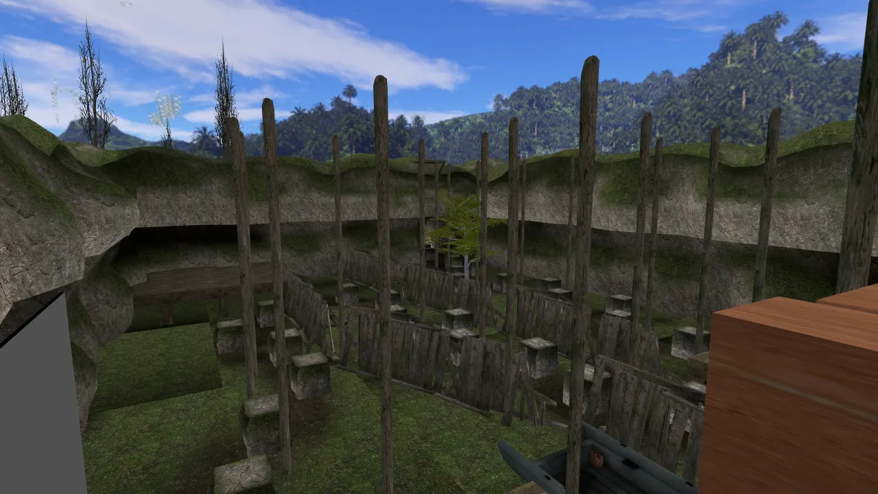 bhop_thc_island, in-game view